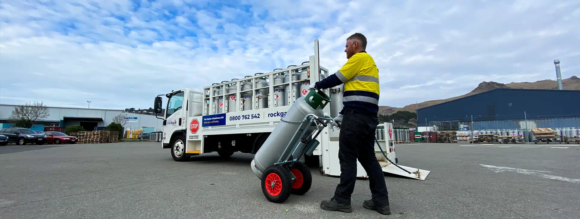 Gas bottle trolleys