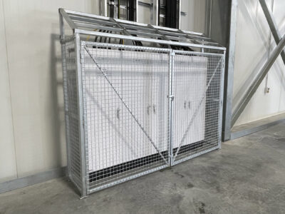 Power panel cage